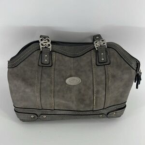 BOC Born Concept Gray Faux Leather Satchel Bag